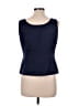Kasper 100% Polyester Blue Sleeveless Blouse Size 8 - photo 2