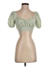 Altar'd State Green Short Sleeve Blouse Size XS - photo 1