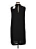 H&M 100% Polyester Solid Black Casual Dress Size 12 - photo 2