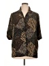DonnKenny Classics Animal Print Brown 3/4 Sleeve Button-Down Shirt Size 1X (estimated) - photo 1