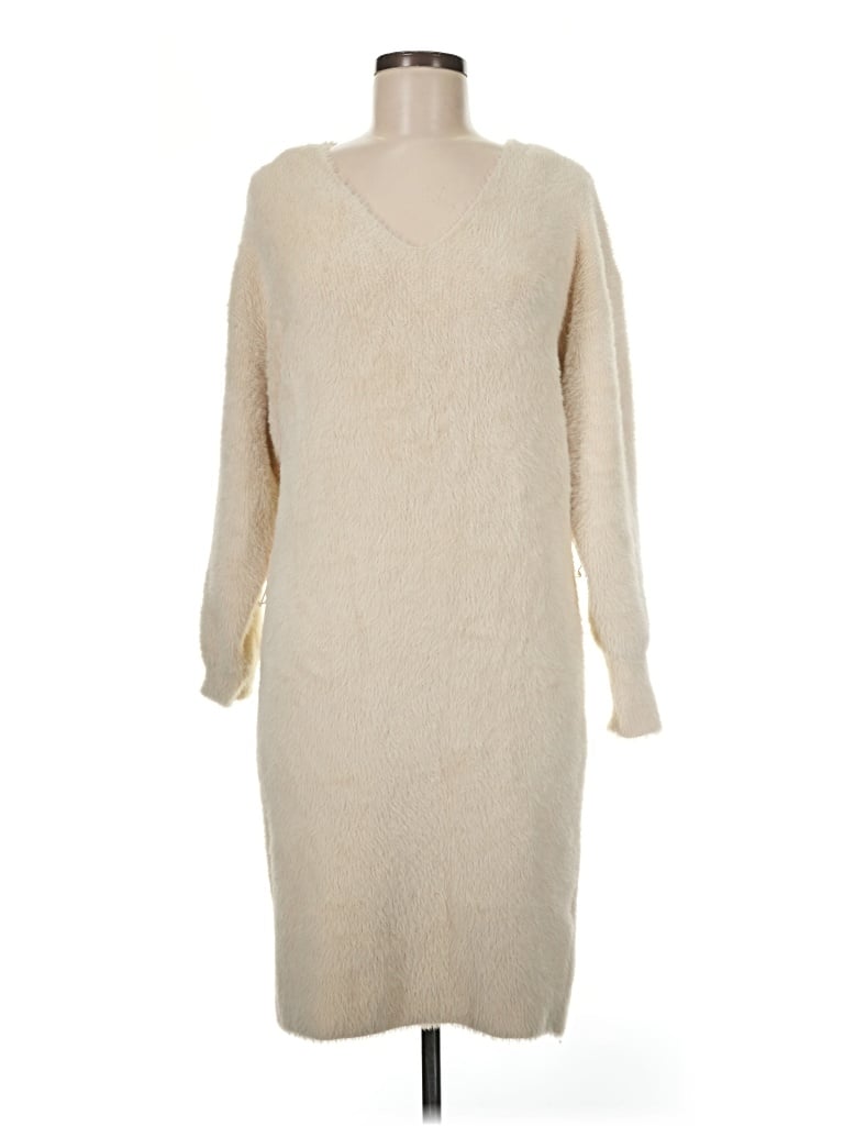 Pre-owned Express Casual Dress In Ivory
