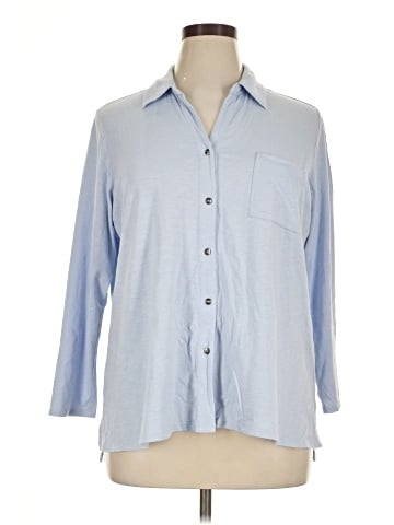 J.Jill 3/4 Sleeve Button-Down Shirt (view 1)