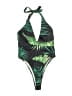 ChicMe Tropical Green One Piece Swimsuit Size M - photo 1