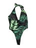 ChicMe Tropical Green One Piece Swimsuit Size M - photo 2