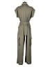 Monteau Solid Green Jumpsuit Size M - photo 2