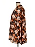 Shein Curve 100% Polyester Floral Orange Long Sleeve Blouse Size 16 Plus (2) - photo 5