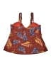 Raisins Print Orange Swimsuit Top Size 18W - photo 2