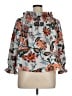 Tuckernuck 100% Polyester Floral Gray 3/4 Sleeve Blouse Size XL - photo 2