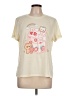 Romwe Ivory Short Sleeve T-Shirt Size L - photo 1
