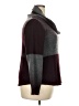 AB Studio Color Block Burgundy Turtleneck Sweater Size XXL - photo 4