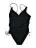 Unbranded Solid Black One Piece Swimsuit Size L (estimated) - photo 1