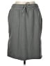 FLX Solid Gray Casual Skirt Size L - photo 1