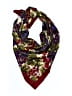 Unbranded Floral Burgundy Scarf One size - photo 1