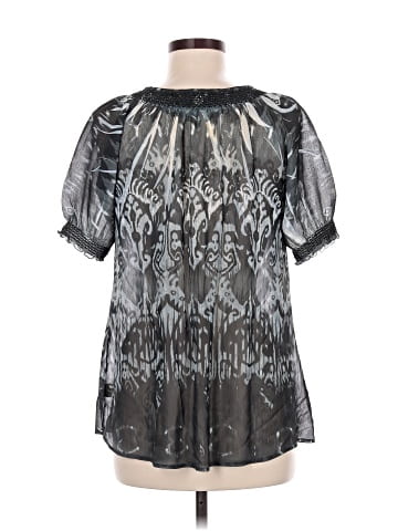 NY Collection Short Sleeve Blouse (view 2)