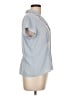 Covington Stripes Blue Short Sleeve Blouse Size L - photo 4