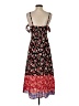 Express 100% Rayon Floral Red Casual Dress Size S - photo 2
