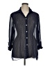 Dana Kay Polka Dots Blue 3/4 Sleeve Blouse Size XL (estimated) - photo 1