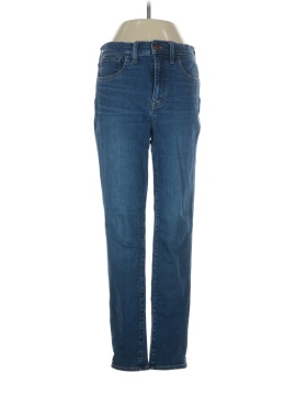 Madewell 10" High-Rise Roadtripper Authentic Skinny Jeans in Faulkner Wash (view 1)