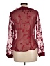 Jonathan Martin Burgundy Long Sleeve Blouse Size L - photo 2