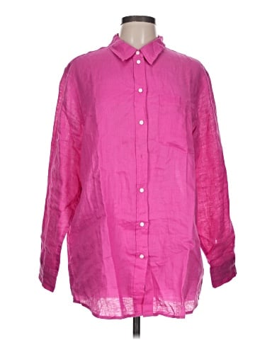 Gap 3/4 Sleeve Button-Down Shirt (view 1)