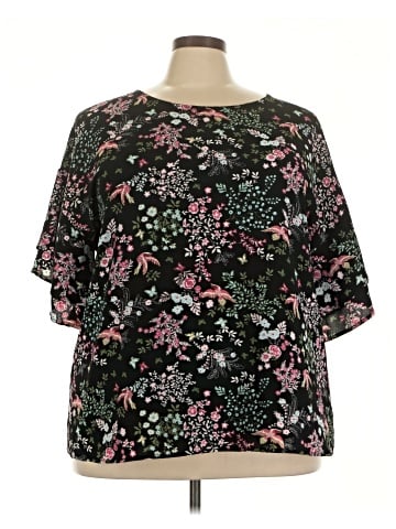 Bobeau Short Sleeve Blouse (view 1)