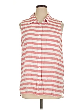 Beach Lunch Lounge Sleeveless Button Down Shirt