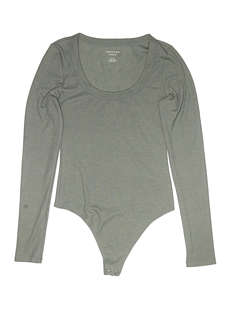 Pre-owned American Eagle Outfitters Bodysuit In Gray
