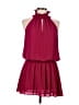 Amanda 100% Polyester Solid Burgundy Pink Cocktail Dress Size M - photo 1