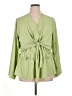 Monroe and Main 100% Polyester Green Long Sleeve Blouse Size 1X - photo 1