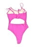 Unbranded Solid Pink One Piece Swimsuit Size L - photo 2