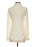 Theory 100% Silk Ivory Long Sleeve Silk Top Size P (petite) - photo 2
