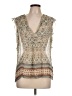 BA&SH Tan Sleeveless Blouse Size Lg (3) - photo 1
