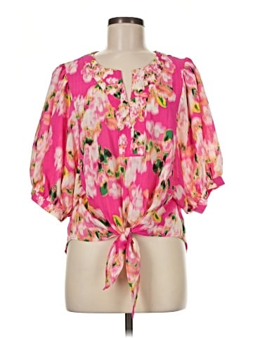 Rose + Olive 3/4 Sleeve Blouse (view 1)