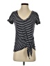 Express One Eleven Black Short Sleeve Top Size S - photo 1