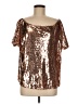 Hayden Gold Short Sleeve Top Size M - photo 1