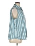 Assorted Brands Stripes Teal Sleeveless Blouse Size XL - photo 4