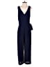 Speechless Solid Blue Jumpsuit Size M - photo 1