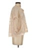 Ulla Johnson 100% Silk Ivory Short Sleeve Silk Top Size 4 - photo 4