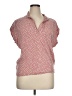 Splendid 100% Rayon Hearts Red Short Sleeve Blouse Size XL - photo 1