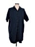 OVI Blue Short Sleeve Button-Down Shirt Size M - photo 1