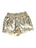 Sincerely Jules Metallic Gold Shorts Size S - photo 1