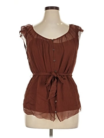Alfani Sleeveless Silk Top (view 1)