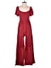 Rewind Solid Burgundy Jumpsuit Size M - photo 1