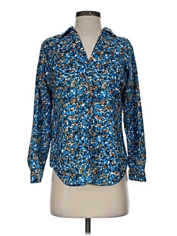 Ann Taylor Long Sleeve Blouse (view 1)