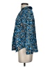 Ann Taylor 100% Polyester Print Blue Long Sleeve Blouse Size S (petite) - photo 5