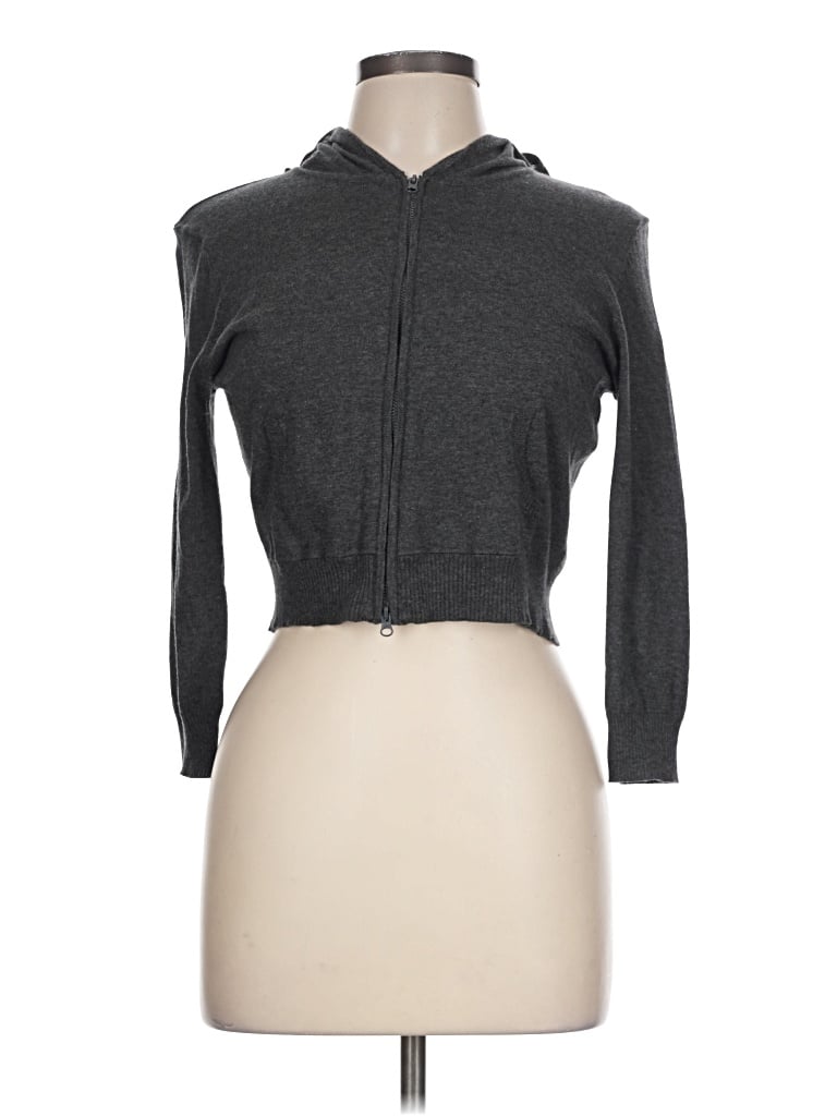 Pre-owned It's Our Time Zip Up Hoodie In Gray