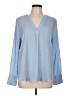 Ann Taylor Blue Long Sleeve Polo Size L - photo 1