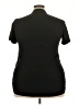 Timeson 100% Polyester Black Short Sleeve Blouse Size XL - photo 2