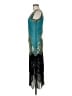 Unbranded 100% Polyester Teal Cocktail Dress Size M - photo 5