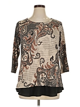 Rose + Olive 3/4 Sleeve Blouse (view 1)